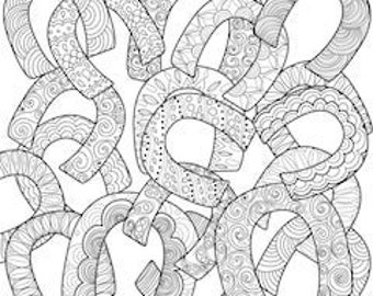 Printable Coloring Page Zentangle Camping Coloring Book