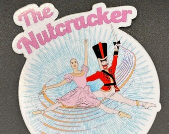 Nutcracker Ballet Vinyl Sticker: Clara & Prince Pas De Deux