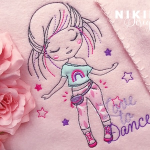 Embroidery file "Dancing Girl" 13*18