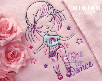 Embroidery file "Dancing Girl" 13*18