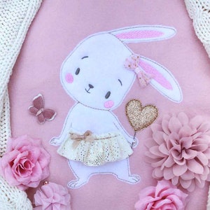 Embroidery file &quot;Hasi Girl&quot; Doodle + Appli 13*18