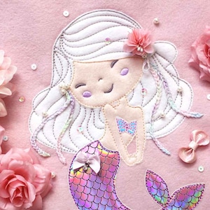 Embroidery file &quot;Mermaid 3&quot; 18*30 Appli