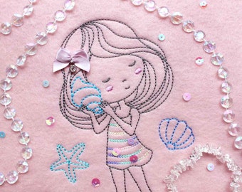 Embroidery file "Muschelmädchen" 13*18