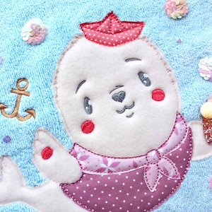 Embroidery file &quot;Seal&quot; 18*30 Appli