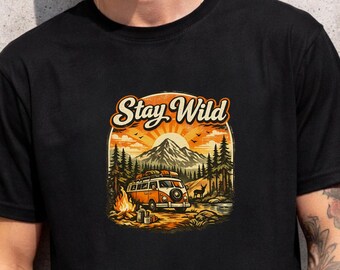 Stay Wild T-shirt - Van life - Adventure - wild adventures - wild life tee - adventure shirt