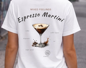 Espresso Martini Shirt, Cocktail Recipe Tee, After Hours Series, Mixology T-Shirt, Bartender Gift, Coffee Cocktail Graphic Tee, mixology