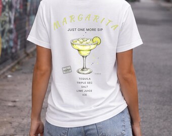 Margarita Shirt - Cocktail Recipe Tee - Summer Series T-Shirt - Vision Mixology Lab - Bartender Gift - Margarita edition - limited recipe