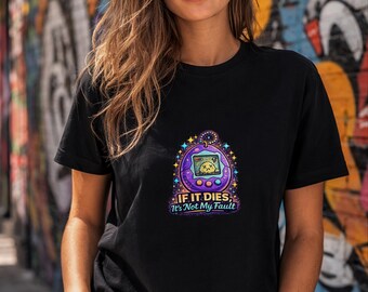90s Tamagotchi t-shirt - digital nostalgia - pixel art retro - nostalgic tee - tamagotchi shirt - 90' design tee - tamagotchi design