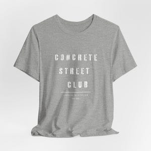 Concrete Street Club T-Shirt, Urban Streetwear Tee, Minimal Graphic Shirt, EST 2026 Clothing, City Style Tee, urban streetwear image 4