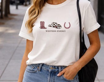 Western Energy T-shirt - Cowboy style - unisex t-shirt