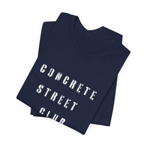 Concrete Street Club T-Shirt, Urban Streetwear Tee, Minimal Graphic Shirt, EST 2026 Clothing, City Style Tee, urban streetwear image 9