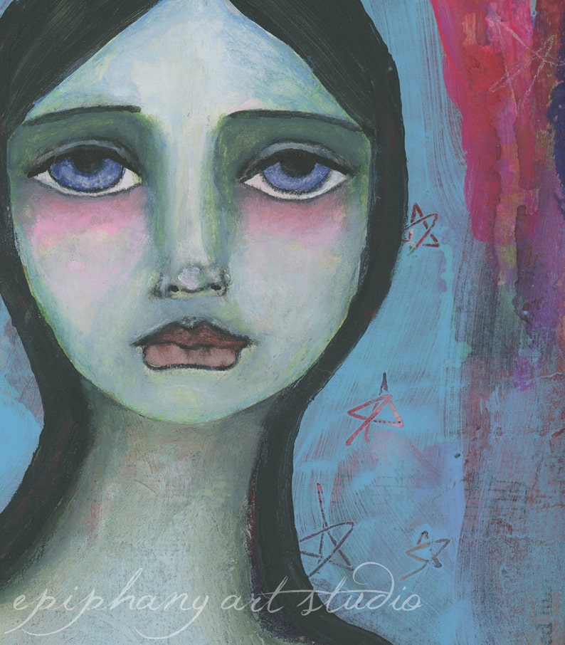 Fine Art Print mary Queen of Courage 9 - Etsy