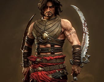 Prince of Persia Sands of Time STL Statue | Desert Warrior Diorama (Digital Download)