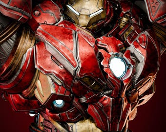Hulkbuster - Marvel STL File | Fullsize + Bust | 1:6 Scale 3D Print Model DOWNLOAD