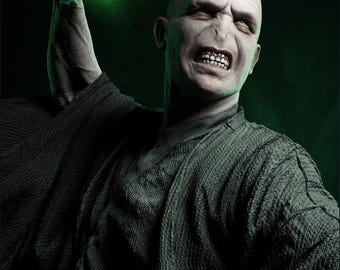 Lord Voldemort Harry Potter | Dark Wizard Serpent Throne STL Statue | Fullsize + Bust