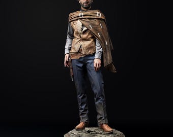 Clint Eastwood STL 3D Print Model | Fullsize + Bust