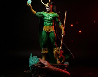 Loki - Marvel | Tesseract Power Pose STL Statue