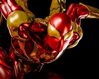 Marvel - Iron Spider STL 1:6 Scale 3D Print Model DOWNLOAD