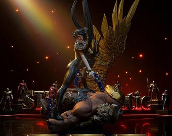 Bayonetta Video Game STL File | Fullsize + Bust