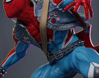 Spider Punk - Marvel Comics STL | 1:6 Scale 3D Print Model