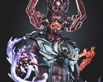 Galactus vs F4 Diorama - Marvel STL File 3D Print Model