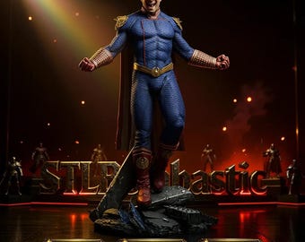 Corrupt Superhero Leader STL Statue + Bust for 3D Printing