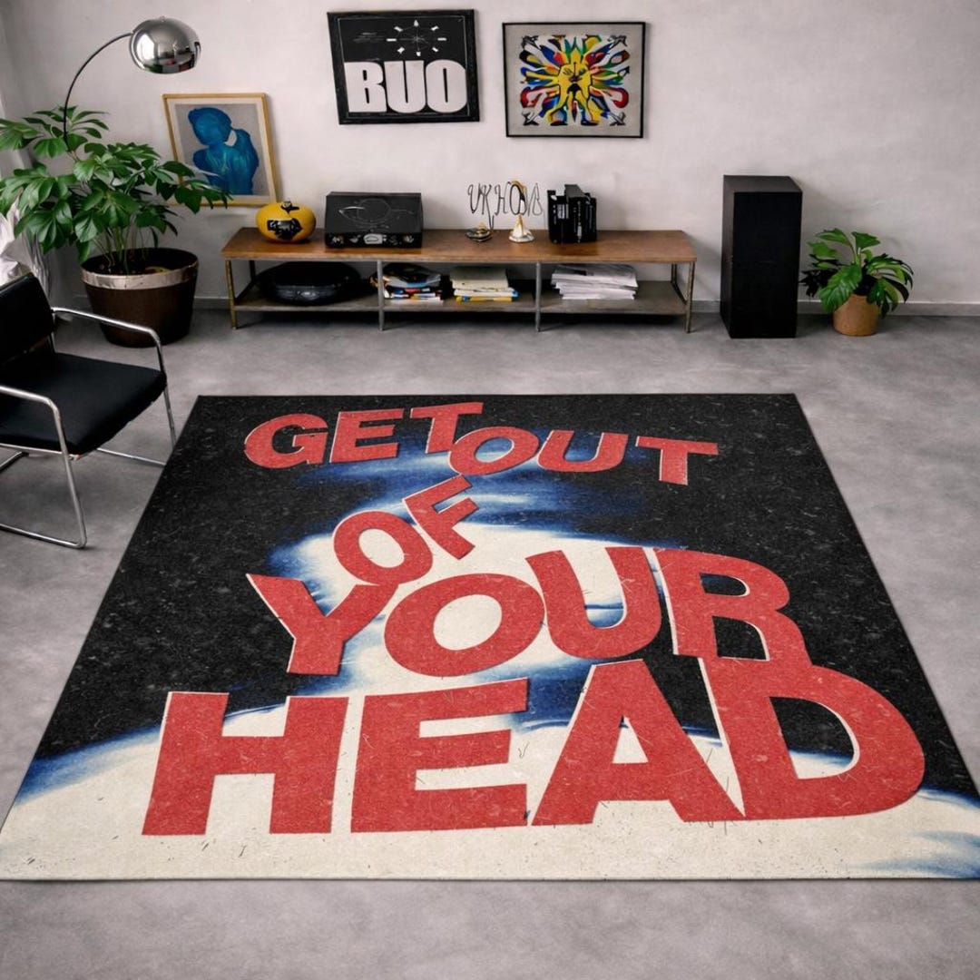 Funny Quote Pop-art Rug, Music Room Rug, Yk2 Style Youth Rug, Rockstar ...