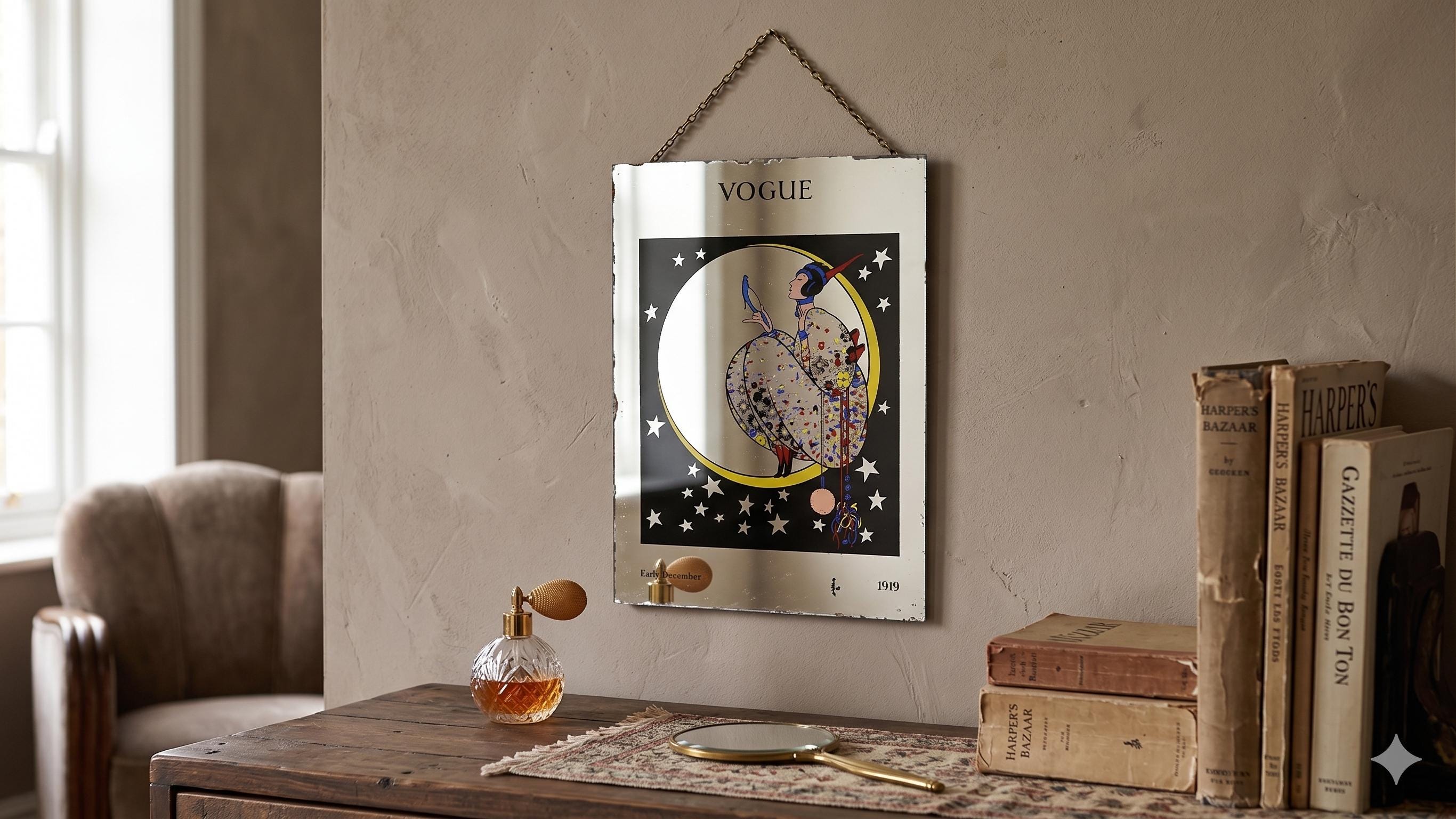 Vogue Mirror 1919 - Etsy