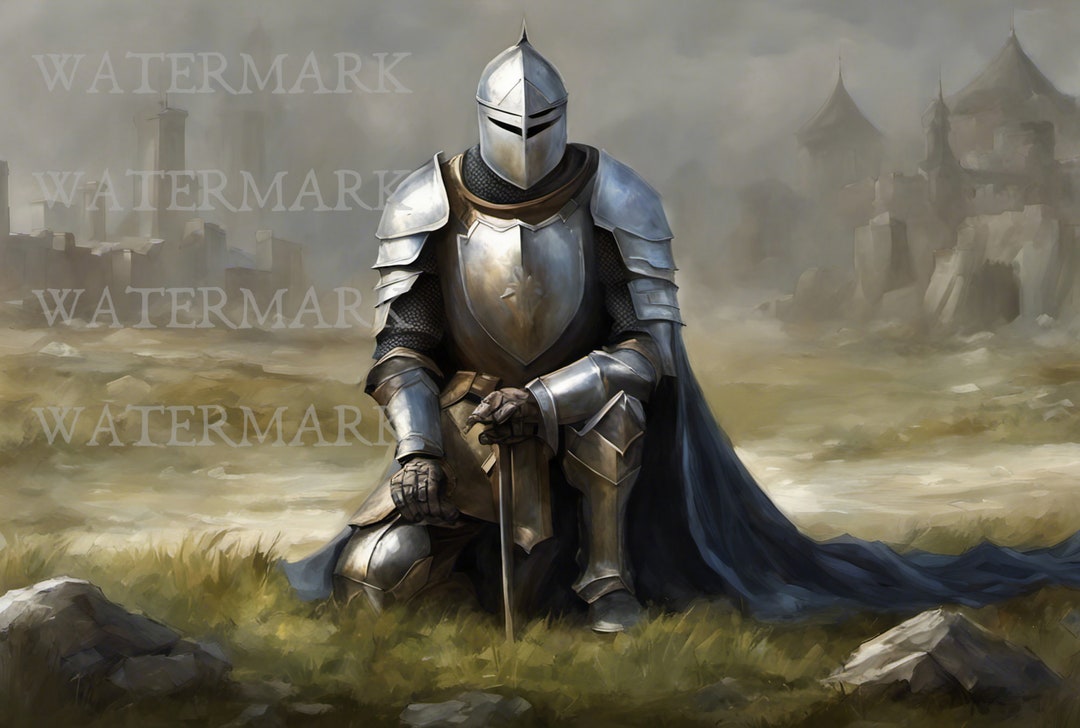 Kneeling Knight Premium Digital Download Local Arizona Etsy Seller Etsy
