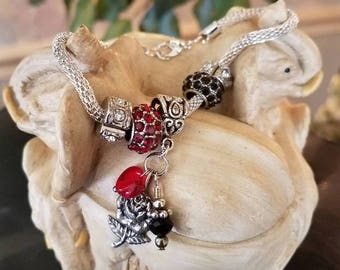 Just Charming Bracelet with Rose Charm