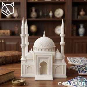 Ottoman Architecture Mosque Vol.2 STL | Islamic Building Diorama | 3D Printable Model