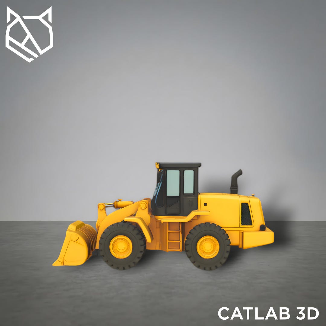 Wheel Loader STL | 3D Printable Construction Machine | Heavy Equipment ...