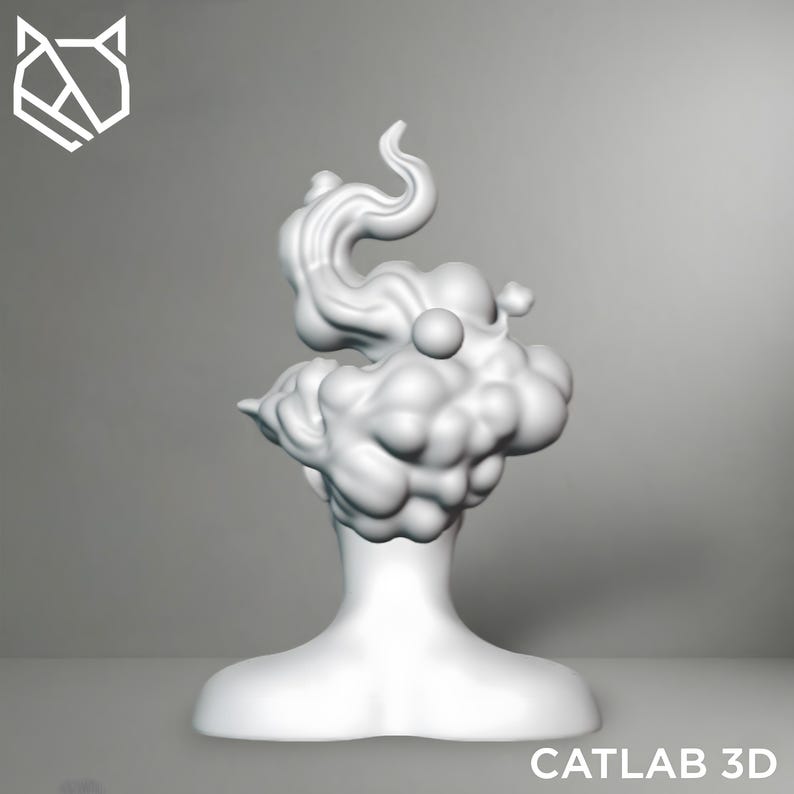 Surreal Vision Bust STL L Abstract Female Sculpture L 3D Print Art ...