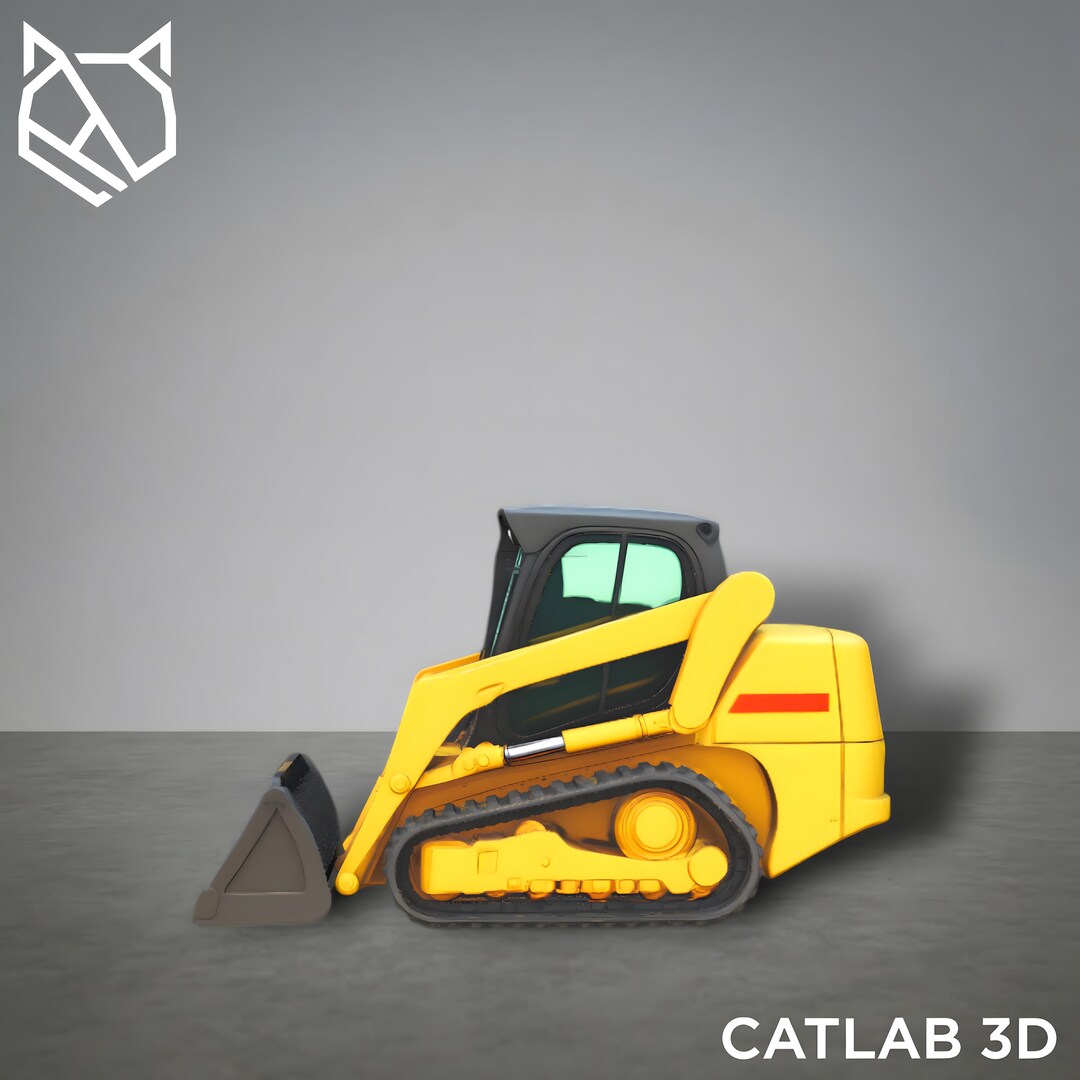 Skid Steer STL | 3D Printable Construction Machine | Heavy Equipment ...