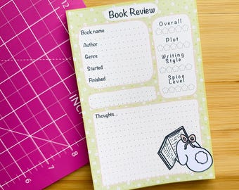 Book Review Memo Pad | Bookish gifts, 4x6in