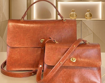 Bolso para portátil de cuero envejecido, maletín de cuero de grano completo, bolso de hombro delgado para ordenador, bolso de trabajo vintage para hombres y mujeres. Regalo ideal.