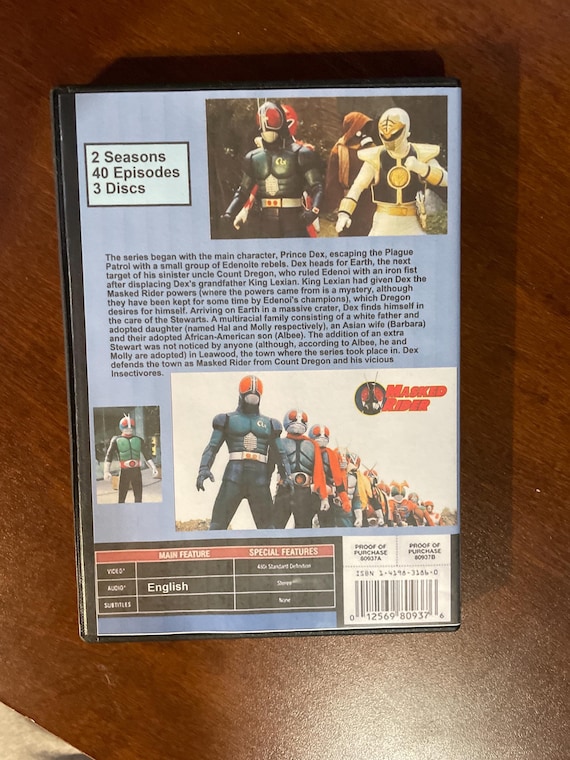 Masked Rider TV Series DVD - Etsy
