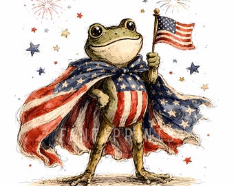 Sad Frog Print by Matsumoto Hoji • Vintage Japanese Artwork