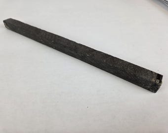 Gabon Ebony Wood Blank 8.5" x 0.5" Square – Hardwood for Knife Handles, Luthier Wood, Carving