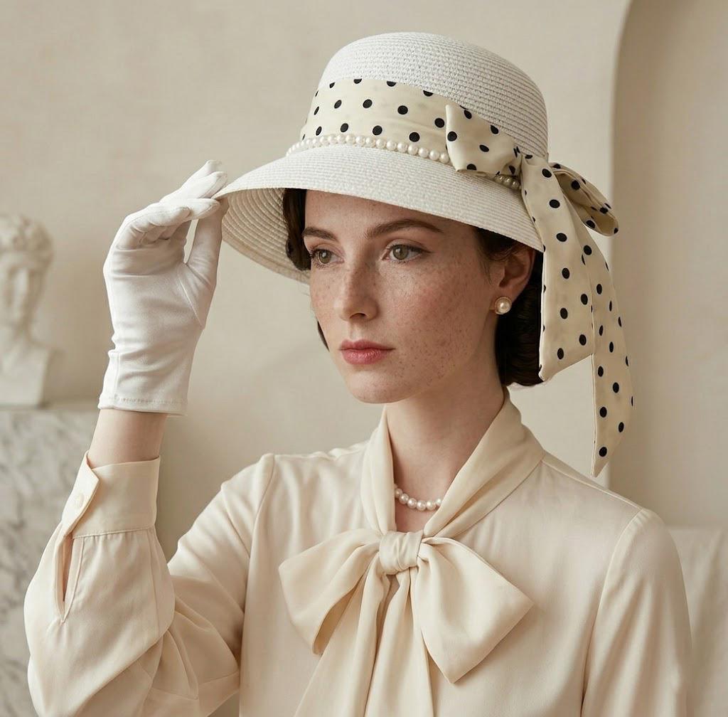 Pearl Wide Brim Hat - Etsy display picture 1