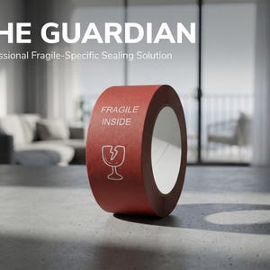 Nastro adesivo ecologico per oggetti fragili, nastro da imballaggio in carta kraft stampato per traslochi, etichettatura delle scatole con codice colore, forniture per traslochi sostenibili