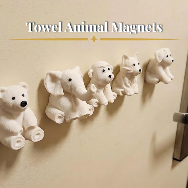 Imán de animales para toallas de crucero / Recuerdo de barco, Regalo para zarpar