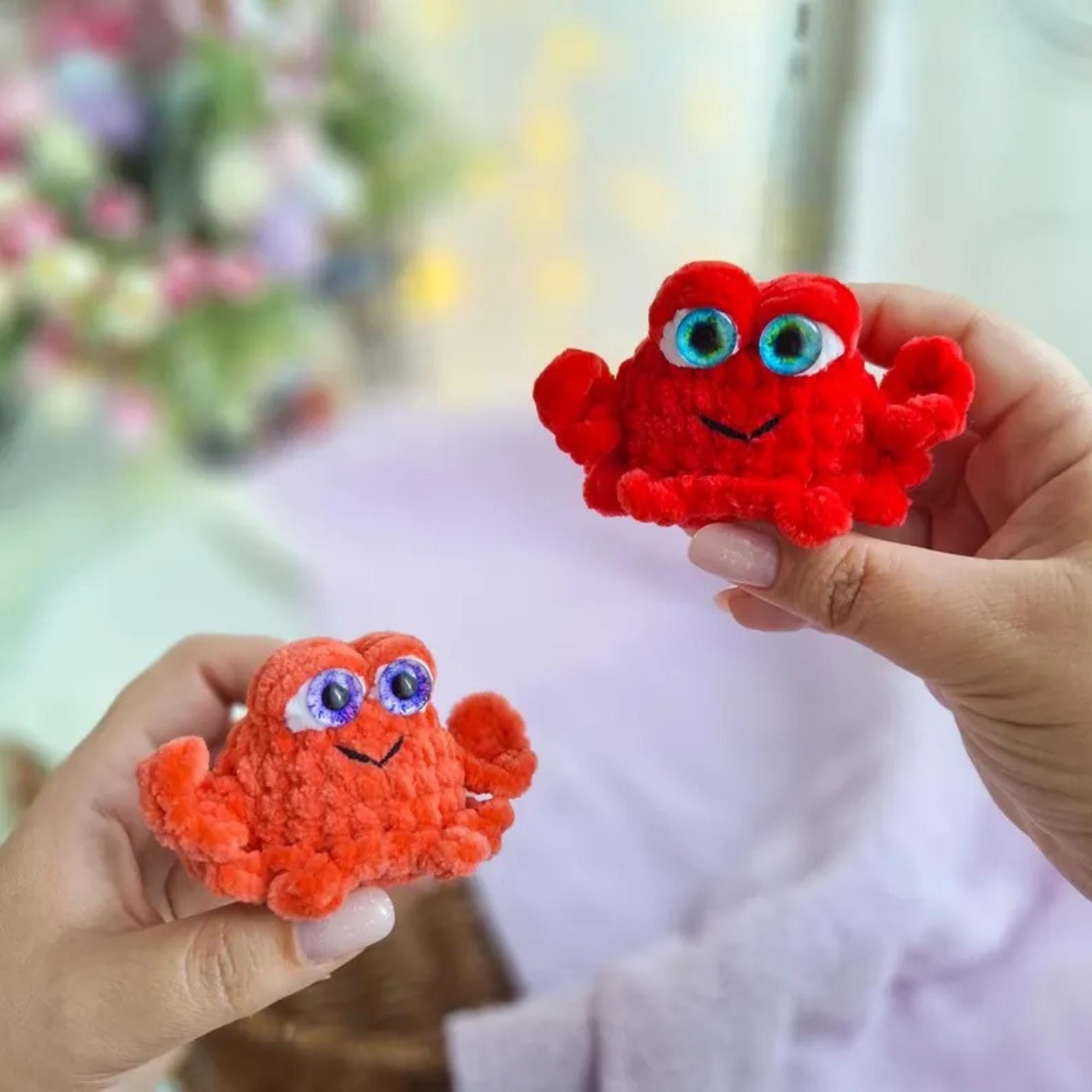 30 Chenille Yarn Crochet Patterns for Soft Plushies, Cozy Decor, and Cute Gifts 30 Velvet Crab Amigurumi Crochet Pattern