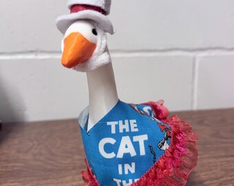 Cat in the Hat Inspired 7in Desk Goose Costume