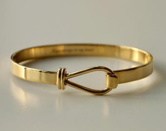 Vintage Gold Bracelet 18k Gold Vermeil Bangle Bracelet 925 Sterling Silver: A Perfect Graduation Gift