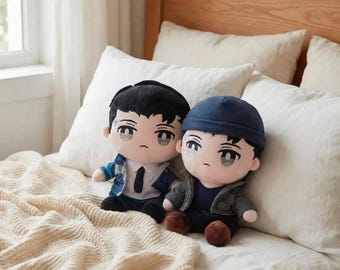 Connor Plush Detroit Become Human, Video Game Character Stuffed Doll, Soft Collectible Plushie