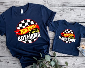Hot Mess Mama Boy Shirt, Formula Mama Mini Matching Sweatshirts