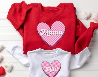 Mama Mini Matching Sweatshirt, Mom Daughter Outfit, Family Gift