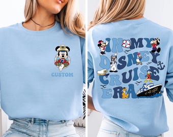 Custom Cruise Era T-hirt, Disney Magical Cruise Trip Shirt, Family Vacation Cruise Sweater, Mickey and Minnie Matching Cruise Era Outfit