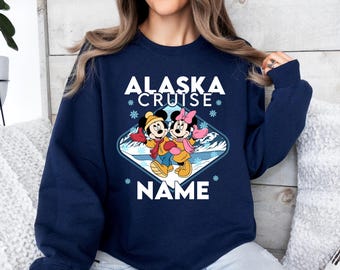 Personalized Mickey & Friends Disney Alaska Cruise Shirt, Disney Wonder Shirt, Alaska Family Cruise Trip 2026, Alaska Disney Cruise tee